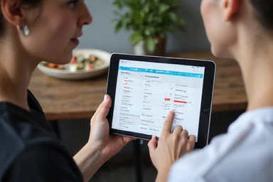 One-on-one consultation with a nutritionist